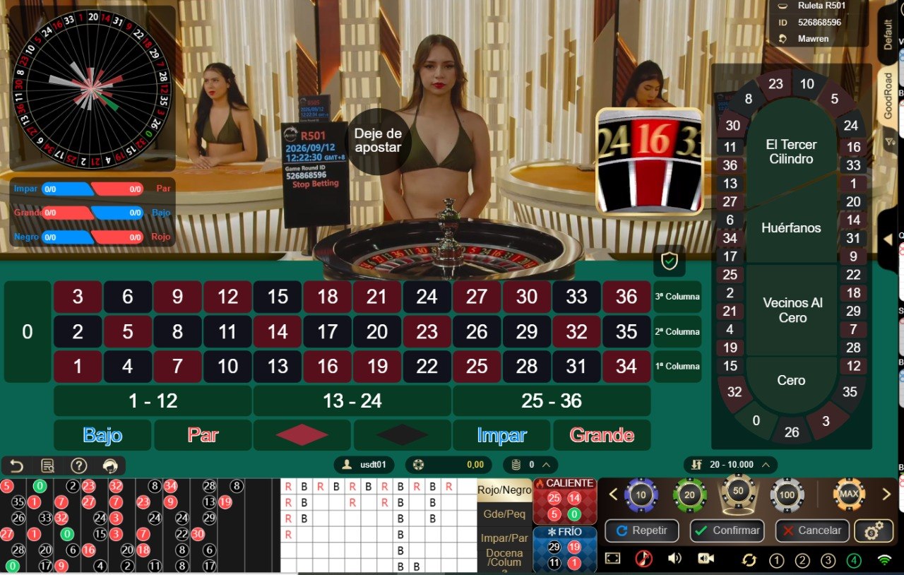 Interfaz de Ruleta